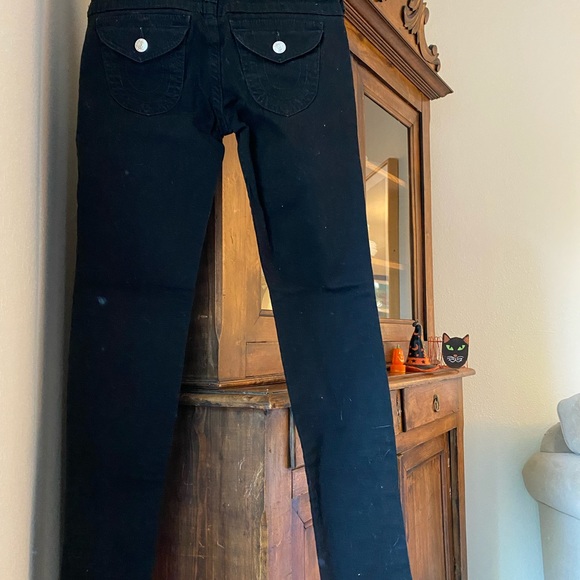 True Religion Black Denim Skinny Jeans - Picture 5 of 9